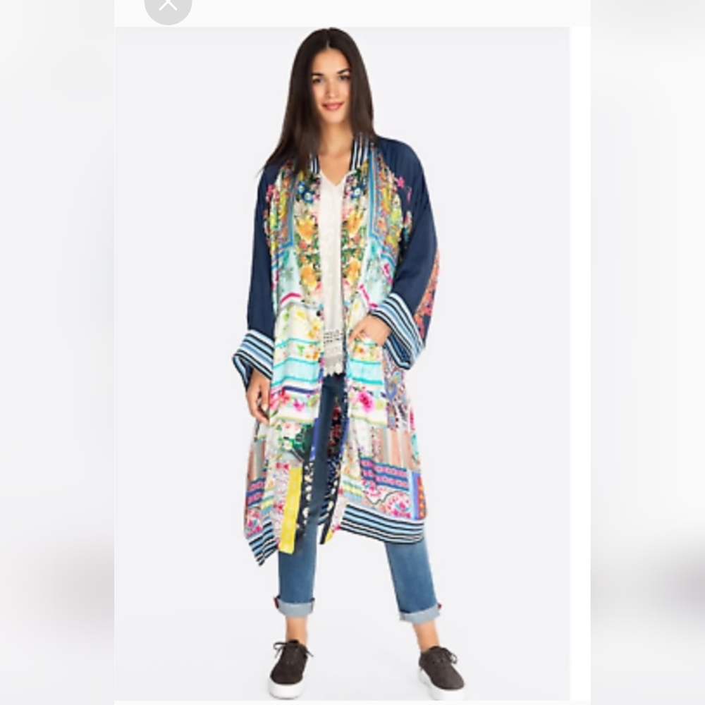 Johnny Was FIORE Multicolor Floral Kimono